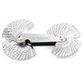 HATANSE 52 Pièces Peigne Filetage Métrique 0,25-6.0 mm et Whitworth 4G - 62 G Jauge Filetée Mesure en Acier Inoxydable