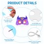 RUIJIE 32Pièces Masques à Colorier Enfants Masque Animaux Masques d'Animaux Vierges avec 2 Ensembles de 6 Stylos de Couleur et C