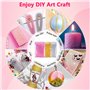 Volhuluk 150g Poudres de Paillettes Argent Rose Doré, 3 Couleurs Pailletées Irisées, Paillette Cosmétiques Ongles Glitter Fines,