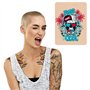 Lot de 15 tatouages de peau synthétique, professionnels, double face, en cuir synthétique, pour tatouages temporaires, pour tato