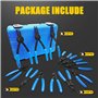 DTRUCTIEW Lot de 12 pinces de retenue polyvalentes, robustes à pointe fixe pour anneau de serrage interne externe convertible, 0