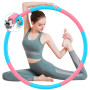 BLAIKOYI Hula Cerceau Hoop Adulte - Appareil Fitness Slim Weighted Hoola Hub de Hulla pour perte de poids Sport 8 Nœuds Design a