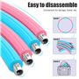 BLAIKOYI Hula Cerceau Hoop Adulte - Appareil Fitness Slim Weighted Hoola Hub de Hulla pour perte de poids Sport 8 Nœuds Design a