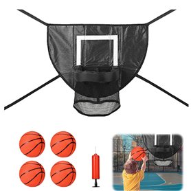 WRQIOO Mini panier de basket pour trampoline