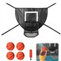 WRQIOO Mini panier de basket pour trampoline