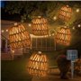 WRQIOO Lot de 10 guirlandes lumineuses solaires à LED d'extérieur