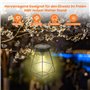 WRQIOO Lot de 4 ampoules solaires d'extérieur de 7 cm - Pièces de rechange pour lampes solaires de jardin - Avec ampoule LED cla