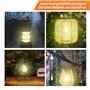 WRQIOO Lot de 4 ampoules solaires d'extérieur de 7 cm - Pièces de rechange pour lampes solaires de jardin - Avec ampoule LED cla