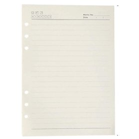 Retec Lot de 3 recharges de papier A5 – 240 pages/120 feuilles A5 lignées