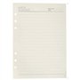 Retec Lot de 3 recharges de papier A5 – 240 pages/120 feuilles A5 lignées