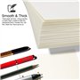 Retec Lot de 3 recharges de papier A5 – 240 pages/120 feuilles A5 lignées, 6 trous, feuilles mobiles perforées pour agenda, carn