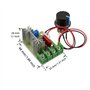 BOJACK Contrôleurs de Vitesse de Moteur 2000W SCR AC Régulateur de Tension 50-220V PWM Variateur Régulateur de Thermostat avec B