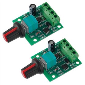 BOJACK Régulateur de Vitesse de Moteur à Courant Continu Basse Tension PWM 1.8v 3v 5v 6v 12v 2A 30W Commutateur de Commande Régl