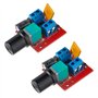 BOJACK Mini Contrôleur de Vitesse de Moteur à Courant Continu PWM Petit Dimmer Led 5A 90W 3v 6v 12v 24v 35v Interrupteur de Cont