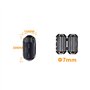 HUAREW Bruit Suppresseur Câble Pince Noir Clip Type Ferrite Anneau RFI EMI pour 7mm (5pcs)