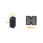 HUAREW Bruit Suppresseur Câble Pince Noir Clip Type Ferrite Anneau RFI EMI pour 9mm (5pcs)