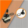 HUAREW KN3(D)-101 Interrupteur à bascule marche/arrêt 12V 25A 2 positions 2 broches étanche avec couvercle en caoutchouc (2 pièc