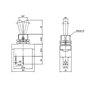 HUAREW KN3(D)-101 Interrupteur à bascule marche/arrêt 12V 25A 2 positions 2 broches étanche avec couvercle en caoutchouc (2 pièc