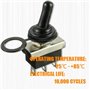 HUAREW KN3(D)-103 Interrupteur à bascule marche/arrêt 12V 25A 3 positions 3 broches étanche avec couvercle en caoutchouc (2 pièc