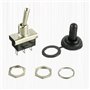 HUAREW KN3(D)-103 Interrupteur à bascule marche/arrêt 12V 25A 3 positions 3 broches étanche avec couvercle en caoutchouc (2 pièc