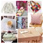 AWYY 8 Pièces Faisceaux de Tissus à Coudre, Tissu de Paquet de Tissu à Coudre, 100% Coton Faisceaux de Tissu, Quilting Artisanat
