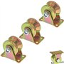 Generic LU3Z Lot de 3 poulies à rainure en V avec support 31 mm / 1