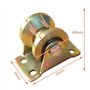 Generic LU3Z Lot de 3 poulies à rainure en V avec support 31 mm / 1,22 pouces portail coulissant, roues de levage, roues rigides