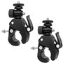 Clamp pour Cameras 2 Pièces Adaptateur Multifonctionnel Double Boule avec Pince inférieure et vis Standard 1/4" pour Appareil Ph