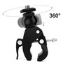 Clamp pour Cameras 2 Pièces Adaptateur Multifonctionnel Double Boule avec Pince inférieure et vis Standard 1/4" pour Appareil Ph