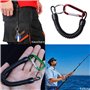 8 Pièces Porte-Clés à Ressorts à Spirale,Mousqueton Porte Clé,Pêche Outils Sécurité Elastique Corde,pour Clés, Randonnée, Escala