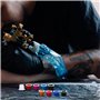300 Pièces Cup Tatouage, Caps Capsules D'Encre en Plastique, Gobelets d'Encre de Tatouage Mélangés Caps, Mixed Small Medium Larg