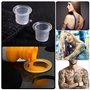 300 Pièces Cup Tatouage, Caps Capsules D'Encre en Plastique, Gobelets d'Encre de Tatouage Mélangés Caps, Mixed Small Medium Larg