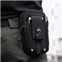 SUpoetry 2 Pièces Sac Tactique Ceinture, avec Deux Mousquetons, Convient aux Activités de Plein Air Telles Que la Randonnée Péde
