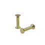 Chicago Vis Fixation en laiton - 80 Pcs 8 tailles M5 x 6-20 mm Rivets à ongles Pour Cuir Ceinture bricolage Décoration, Tige Ron