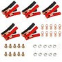 Exbrith 10 Pièces Isolé Batterie Pince Alligator Clip