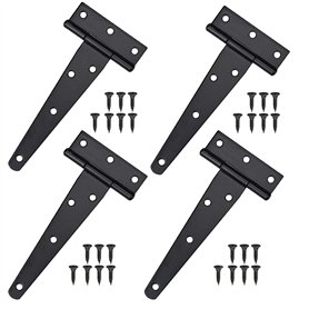 4 pièces Charnière en T noir