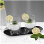 Oneroomone 2 Pièces Acier Inoxydable Plateau Bijoux, Plateau Ovale, Organisateur de Petits Objets pour Fruits/Bougies/Bonbons/Cl