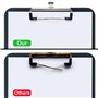12 Pièces Pinces pour Presse-papiers, Clip pour Presse-papiers, Clips de Presse-papiers, Pinces pour Presse-papiers Métal, pour 