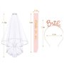 Blanc Bride to Be Sash Bandeau de mariée