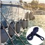 Ligne de Pare-Chocs Dde Bateau,4 Pièces Corde de Garde-Boue Tressée en Polyester de 1/4 Pouces X 5 Pieds pour Pare-Chocs de Bate