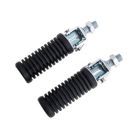 Paire de repose-pieds de moto pliables en aluminium avec filetage 10 mm gauche et droite
