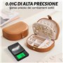 Pofgwjz Balance de Precision 1000/0.01g, Avec éCran Lcd Balance Precision, Balance de PréCision Portable, Avec 7 UnitéS de PeséE