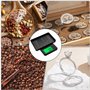 Pofgwjz Balance de Precision 1000/0.01g, Avec éCran Lcd Balance Precision, Balance de PréCision Portable, Avec 7 UnitéS de PeséE