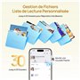 ARZOPA 10,1" Cadres Photo Numérique en Métal 32Go IPS HD Écran Tactile Gratuite Arzopa App Partage à Distance Photos Vidéos Rota