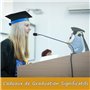Cadeaux D'anniversaire de Graduation - Chouette Positive avec Porte-Bonheur - Cadeau Original pour Diplômé, Étudiant - Décoratio