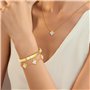 Bracelet Trèfle à Quatre Feuilles pour Femme Fille
