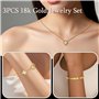18K Or Porte Bonheur Set