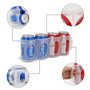 Organiseur Portable de Boîtes de Soda pour Rayonnages de Réfrigérateur, Porte Canette de Bière, Bac de Rangement Coulissant pour