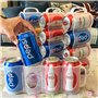 Organiseur Portable de Boîtes de Soda pour Rayonnages de Réfrigérateur, Porte Canette de Bière, Bac de Rangement Coulissant pour