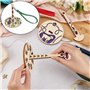 Onlvmyur Porte-Fil en Bois Portable Support Dérouleur Pelote de Laine avec Dragonne Porte Pelote de Laine et Boîtes de Rangement